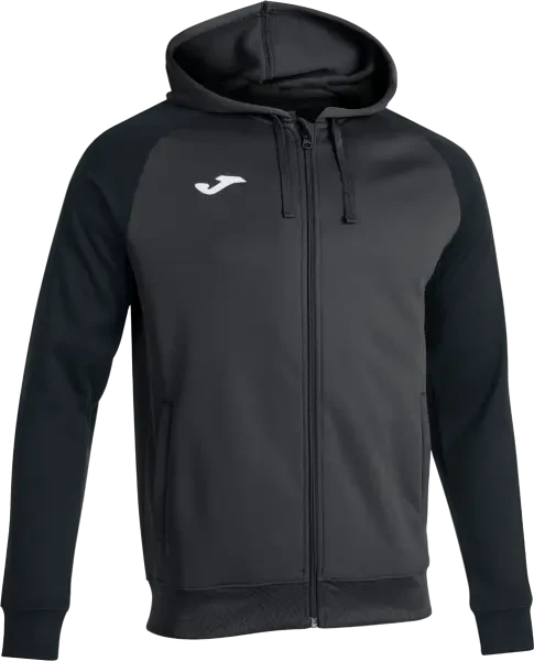 Joma Academy IV Full Zip Hoodie - Anthracite / Black