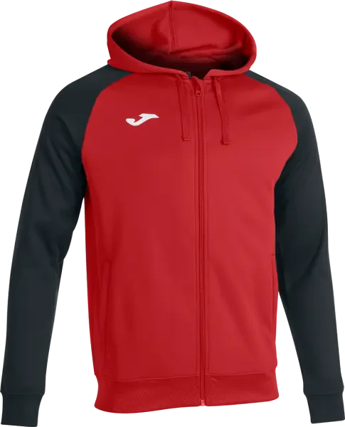 Joma Academy IV Full Zip Hoodie - Red / Black
