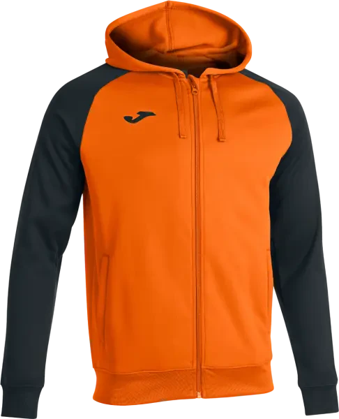 Joma Academy IV Full Zip Hoodie - Orange / Black