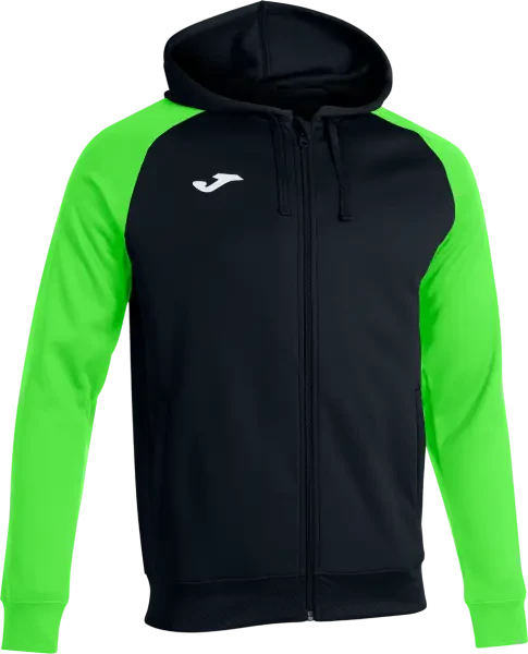 Joma Academy IV Full Zip Hoodie - Black / Green Flour
