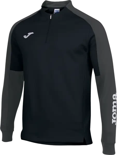 Joma Eco Championship 1/4 Zip Sweatshirt - Black / Anthracite
