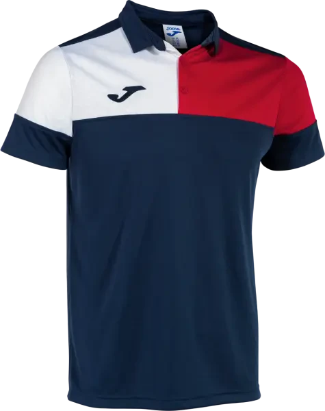 Joma Crew V Polo Shirt - Navy / Red / White