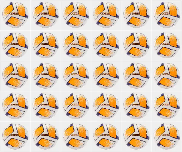 30 Multi-Buy Joma Dali II Training Football - White/Orange/Purple - Size 4