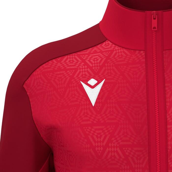 Macron Poseidon Full Zip Track Top - Red / Dark Red - Total Schools Direct