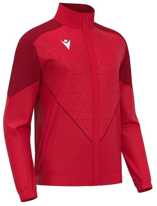 Macron Poseidon Full Zip Track Top - Red / Dark Red - Total Schools Direct