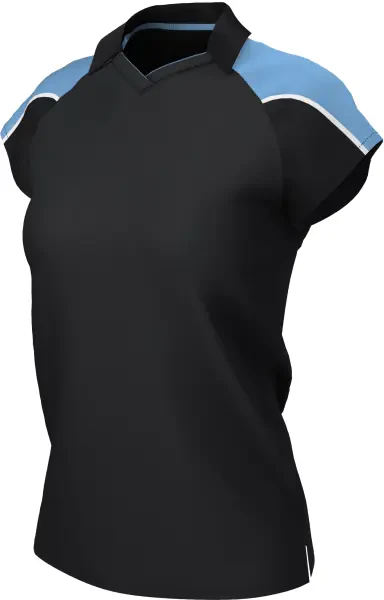 Chadwick Teamwear Igen Female Polo Shirt - Black / Sky