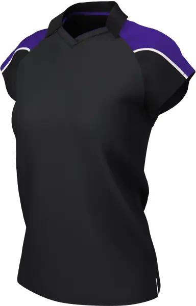 Chadwick Teamwear Igen Female Polo Shirt - Black / Purple