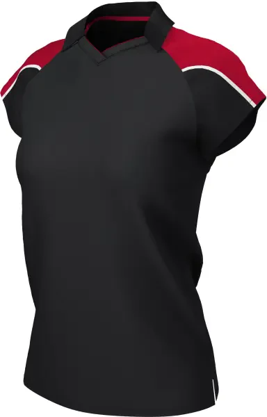 Chadwick Teamwear Igen Female Polo Shirt - Black / Red
