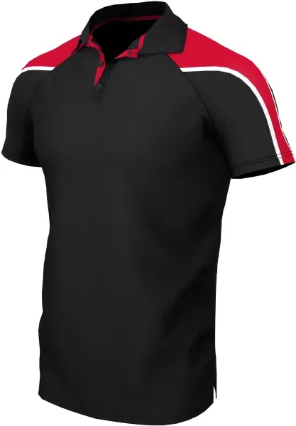 Chadwick Teamwear Igen Unisex Polo Shirt - Black / Red