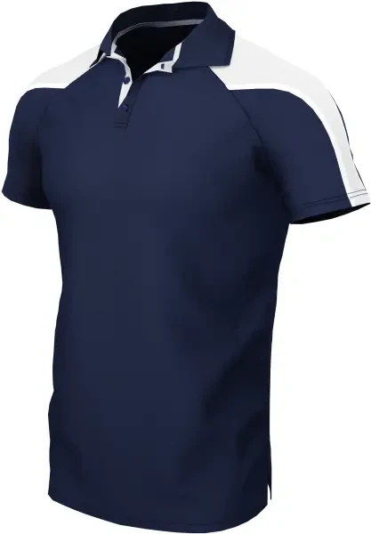 Chadwick Teamwear Igen Unisex Polo Shirt - Navy / White