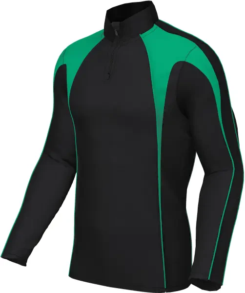 Chadwick Teamwear Pro Midlayer Top - Black / Emerald
