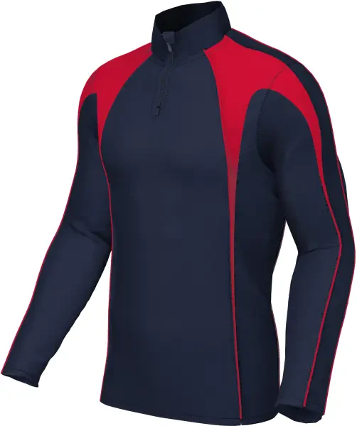 Chadwick Teamwear Pro Midlayer Top - Navy / Red