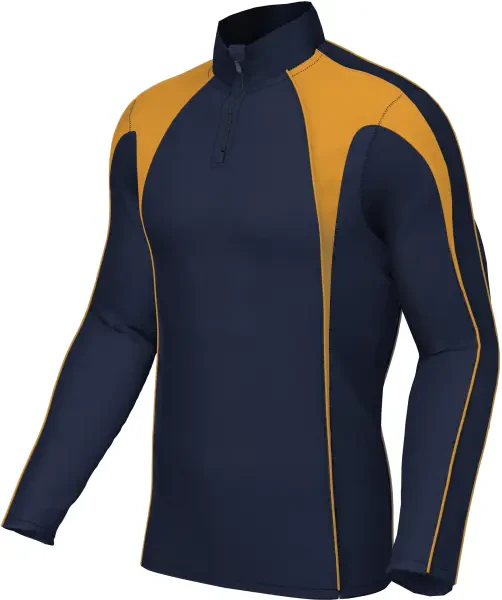 Chadwick Teamwear Pro Midlayer Top - Navy / Amber