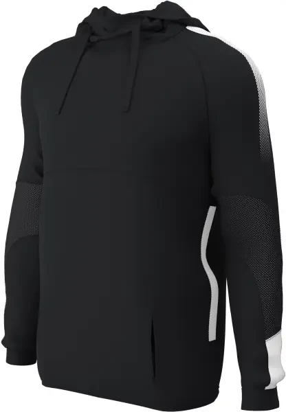 Chadwick Teamwear Edge Pro Tech Poly Hoodie - Black / White