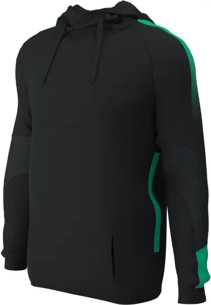 Chadwick Teamwear Edge Pro Tech Poly Hoodie - Black / Emerald