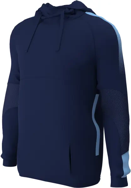 Chadwick Teamwear Edge Pro Tech Poly Hoodie - Navy / Sky