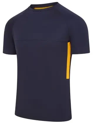 Chadwick Teamwear Igen Unisex Tech T-Shirt - Navy / Amber