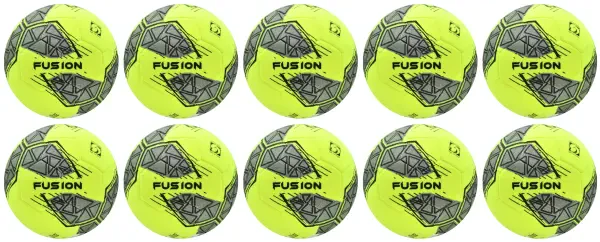 10 Multi-Buy Precision Fusion Indoor Football -Size 5