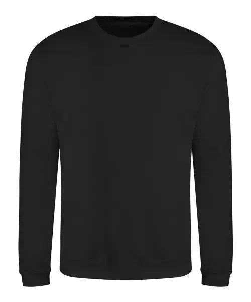 AWDis Just Hoods Crewneck Sweatshirt - Jet Black
