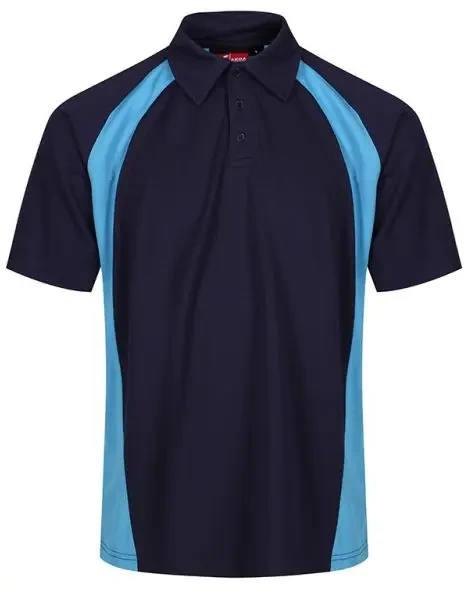 Akoa Sector Polo Shirt - Navy / Cyclone Blue