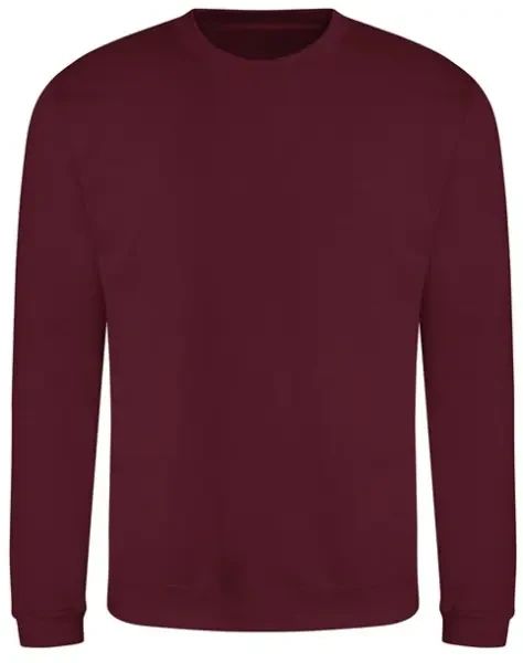 AWDis Just Hoods Crewneck Sweatshirt - Burgundy