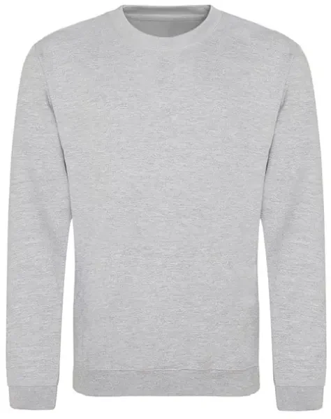 AWDis Just Hoods Crewneck Sweatshirt - Heather Grey