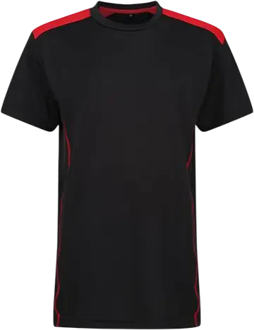Akoa Pulse Crew Neck T-Shirt - Black / Red