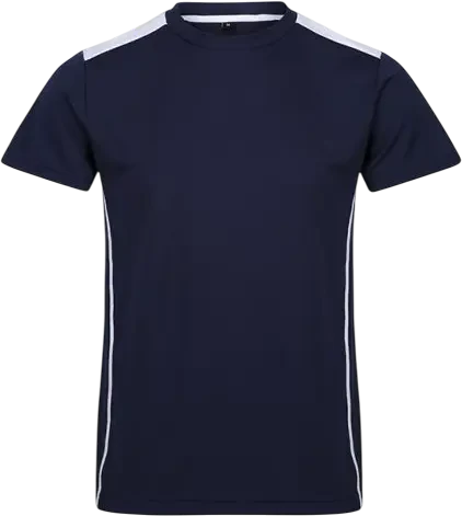 Akoa Pulse Crew Neck T-Shirt - Navy / White