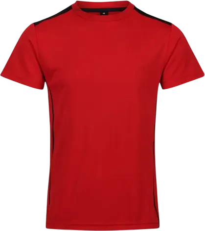 Akoa Pulse Crew Neck T-Shirt - Red / Black
