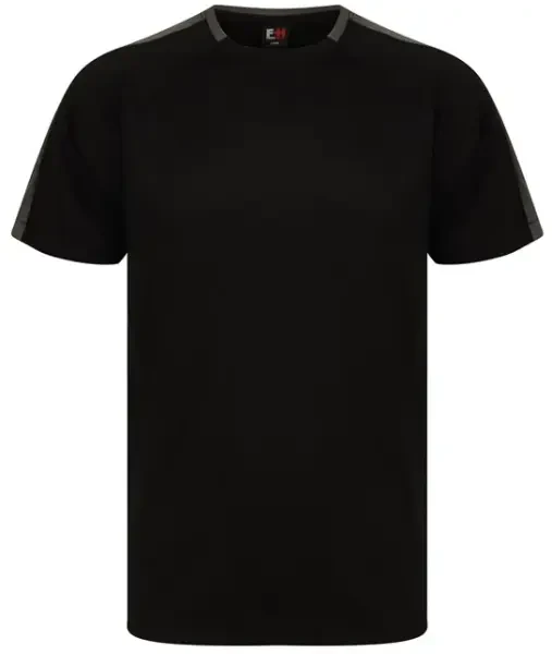 Finden & Hales Team T-shirt - Black / Gunmetal Grey