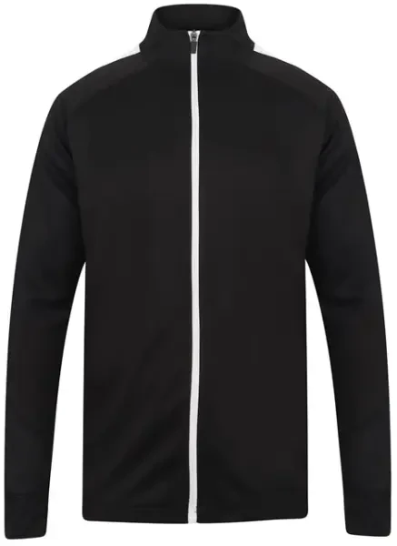 Finden & Hales Knitted Tracksuit Top - Black / White
