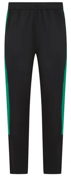Finden & Hales Knitted Tracksuit Pants - Black / Emerald